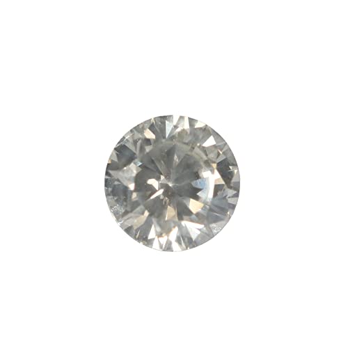 GEMHUB Diamante certificado natural limpio de 0.345 quilates de corte redondo H color VS2 claridad limpia para la fabricación de pendientes