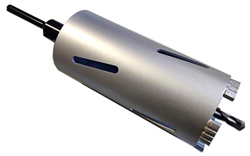 SDS PLUS - Corona de perforación de diamante DM (32-150 mm, 200 mm, rosca de punta para martillo perforador (DM 120 mm, L 200 mm)