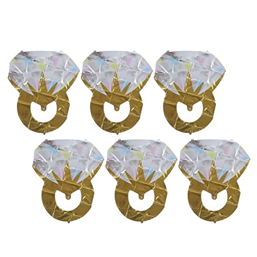 Globo nupcial anillo de diamantes globo fiesta de cumpleaños lámina de compromiso decoración esférica