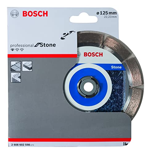 Bosch Professional Disco de diamante Standard for Stone (piedra, 125 x 22,23 x 1,6 x 10 mm, accesorios para amoladora)