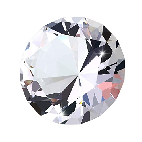 BSTKEY Pisapapeles de Cristal de 100 mm con Forma de Diamante, para Decoración de Bodas, Fiestas, Decoraciones, Reflejos de Luz Solar