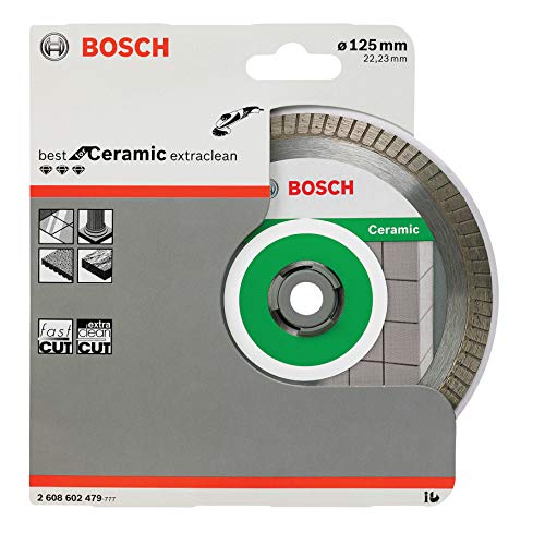 Bosch Professional Disco de diamante Best for Ceramic Extra Clean Turbo (cerámica dura, 125 x 22,23 mm, accesorio para amoladora)