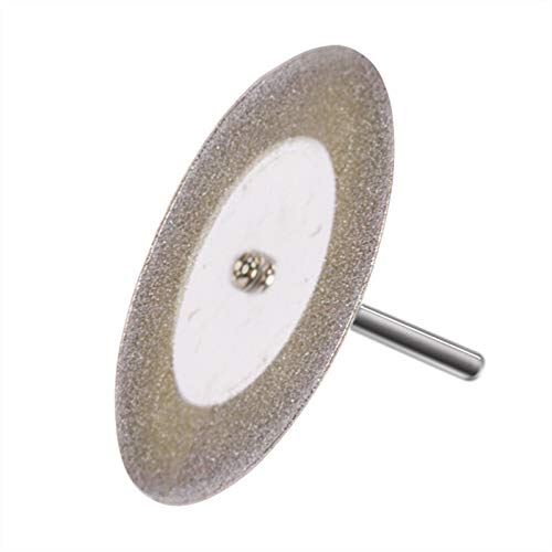 WNJ-Tools 60mm 1pc Diamante Muela de Corte de Metales Accesorios for Las Herramientas for el Mini Disco Dremel con 1pc Arbor Eje (tamaño : 60mm 1pc)