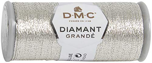 DMC - Hilo de bordado Diamant GRANDÉ monohebra indivisible, se desliza perfectamente en todo tipo de telas| Bordado tradicional y punto de cruz - 20 m, 6 colores