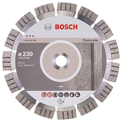 Bosch 2 608 602 655 - Disco de corte de diamante Best for Concrete - 230 x 22,23 x 2,4 x 15 mm (pack de 1)