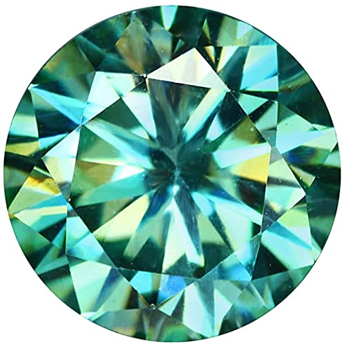 Moissanita verde diamante de 0,95 quilates de corte brillante redondo Moissanita Egl certificado genuino suelto Moissanite