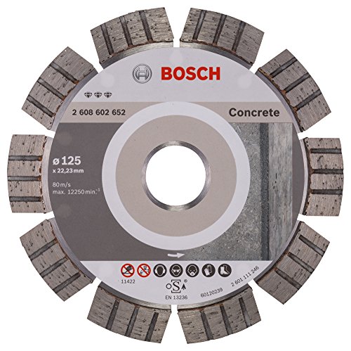 Bosch 2 608 602 652 - Disco de corte de diamante Best for Concrete - 125 x 22,23 x 2,2 x 12 mm (pack de 1)