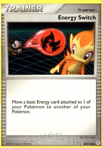 Pokemon - Interruptor de Energía (107) - Diamante y Perla - Holofoil reverso