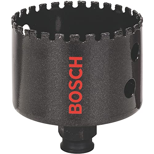 Bosch Professional 1x Sierra de Corona de Diamante Diamond for Hard Ceramics (para baldosas más duras, Ø 65 mm, Accesorios Taladros de Impacto Rotativos)